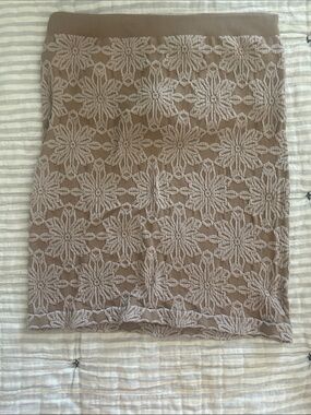 Strapless Jacquard Top in Taupe